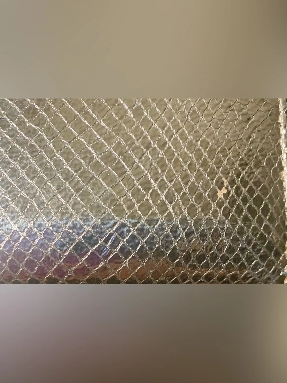 Michael Kors Jet Set metallic snakeskin wristlet textured snakeskin-embossed